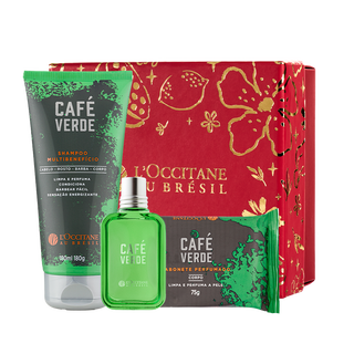 Combo Café Verde: Sabonete, Shampoo e Deo Colonia Viagem,  Combo Café Verde: Sabonete, Shampoo e Deo Colonia Viagem